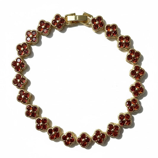 Gold Plated Bracelet Floral Bracelets for Ladies