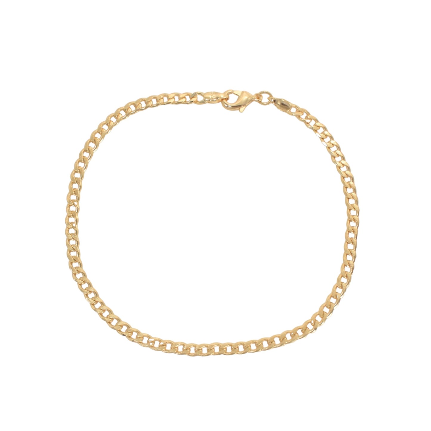 Gold Plated Cuban Chain Ladies Anklet- Oro brasileno laminado Tobillera