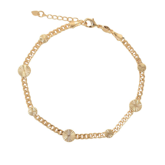 Gold Plated Protection Anklet Ladies Anklet- Oro brasileno laminado Tobillera