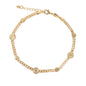 Gold Plated Protection Anklet Ladies Anklet- Oro brasileno laminado Tobillera
