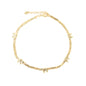 Gold Plated Anklet Ladies Elephant Protection Anklet - Oro brasileno laminado Tobillera