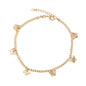 Gold Plated Anklet Butterfly Protection Anklet - Oro brasileno laminado Tobillera