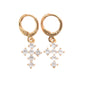 Gold Plated CZ Stud Earrings | Wholesale Jewelry