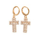 Gold Plated CZ Stud Earrings | Wholesale Jewelry
