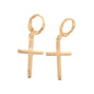 Gold Plated CZ Stud Earrings