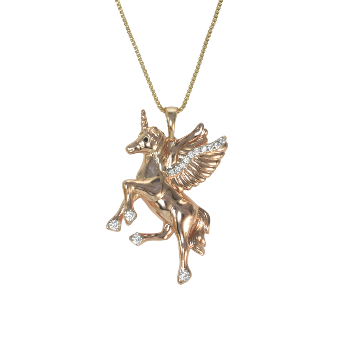 Gold Plated Animal Pendant Charm with CZ | Wholesale Jewelry