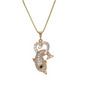 Gold Plated Animal Pendant Charm with CZ | Wholesale Jewelry