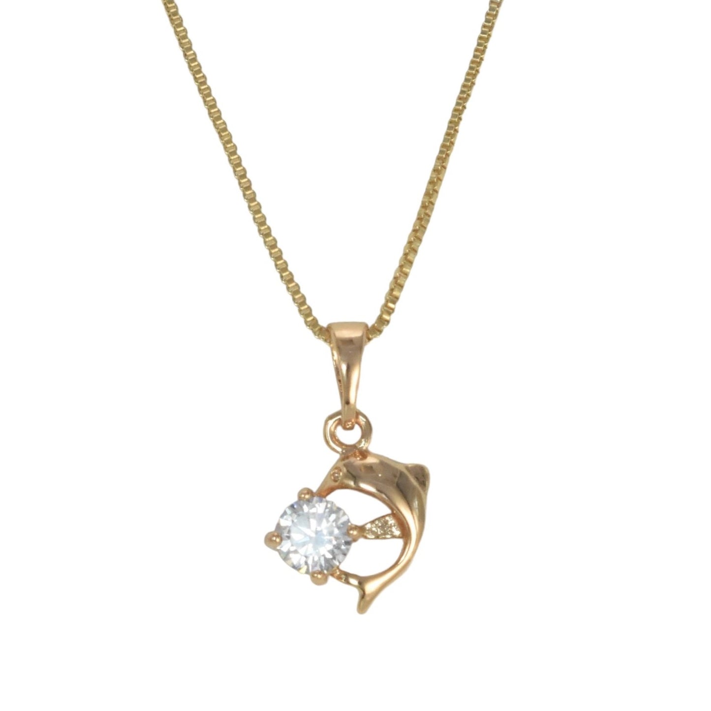 Gold Plated Animal Pendant Charm with CZ | Wholesale Jewelry