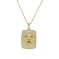 Gold Plated Animal Pendant Charm with CZ | Wholesale Jewelry