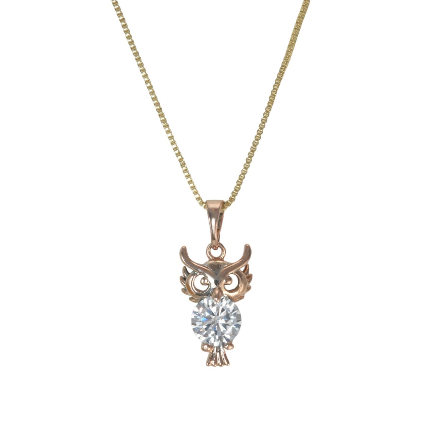 Gold Plated Animal Pendant Charm with CZ | Wholesale Jewelry