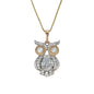 Gold Plated Animal Pendant Charm with CZ | Wholesale Jewelry