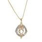 Gold Plated Animal Pendant Charm with CZ | Wholesale Jewelry