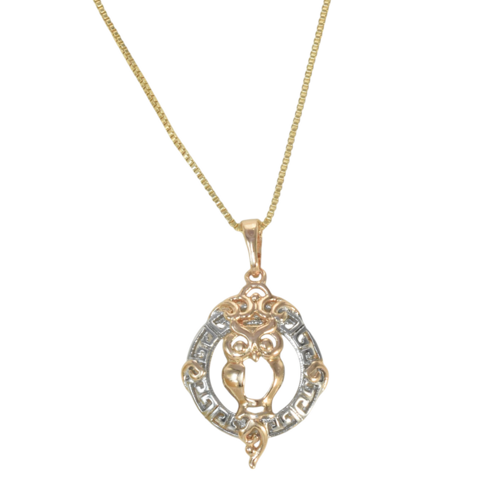 Gold Plated Animal Pendant Charm with CZ
