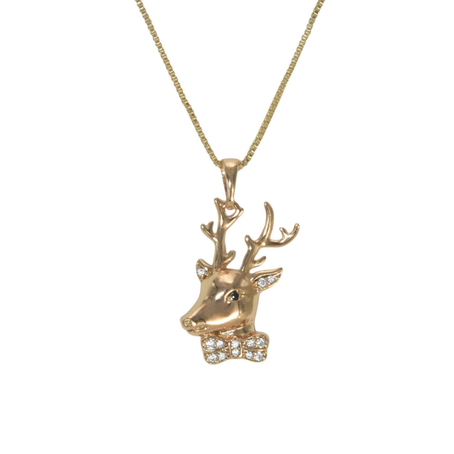 Gold Plated Animal Pendant Charm with CZ | Wholesale Jewelry