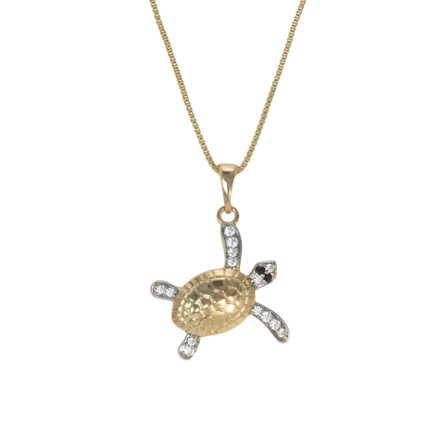 Gold Plated Animal Pendant Charm with CZ | Wholesale Jewelry