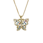 Gold Plated Animal Pendant Charm with CZ , Butterfly/Mariposa Charm Pendant | Wholesale Jewelry