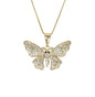Gold Plated Animal Pendant Charm with CZ , Butterfly/Mariposa Charm Pendant | Wholesale Jewelry