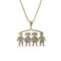 Gold Plated Kids Pendant Charm , Niña/Niño Charm Pendant | Wholesale Jewelry