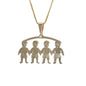 Gold Plated Kids Pendant Charm , Niño/Boys Charm Pendant | Wholesale Jewelry
