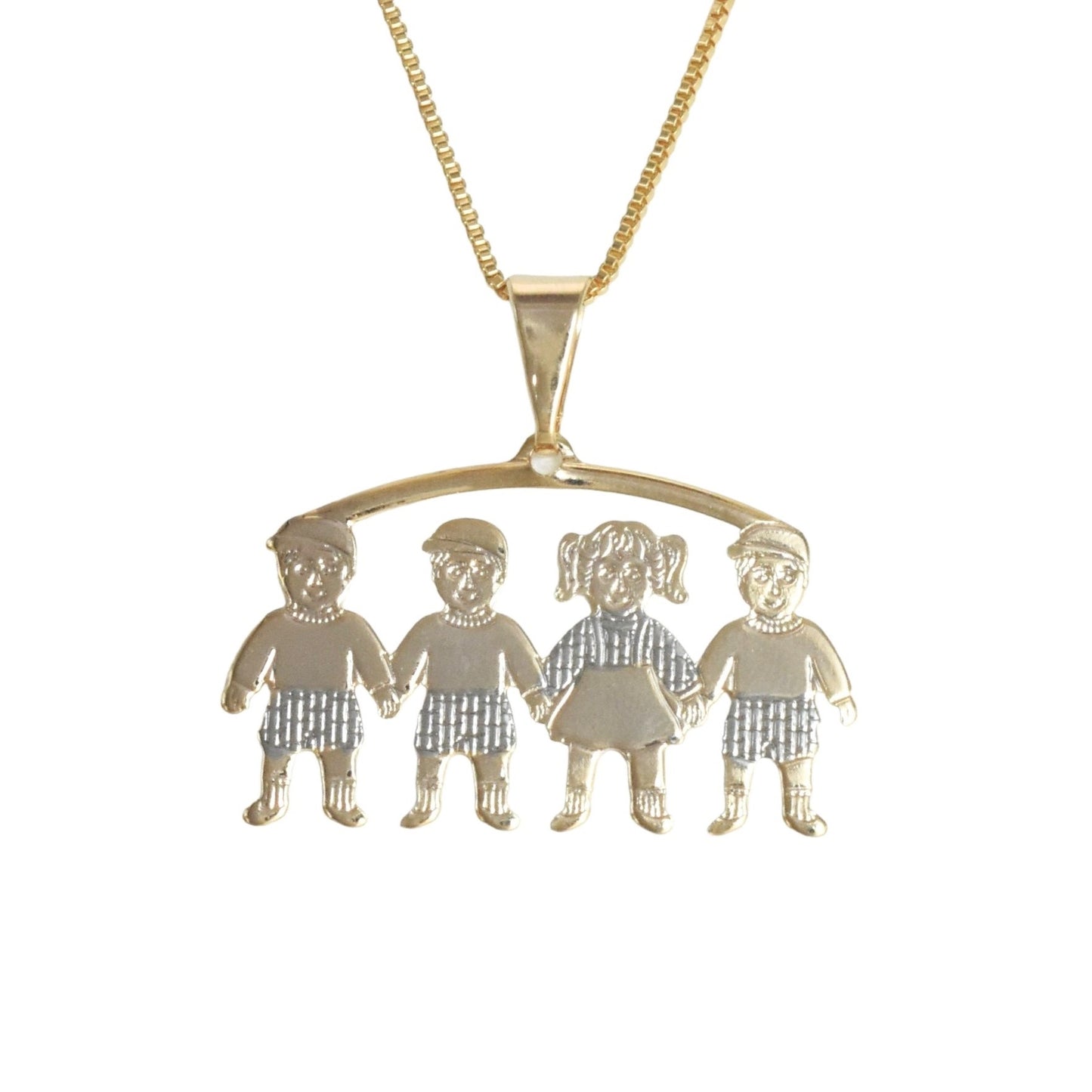 Gold Plated Kids Pendant Charm , Niño/Niña Charm Pendant | Wholesale Jewelry