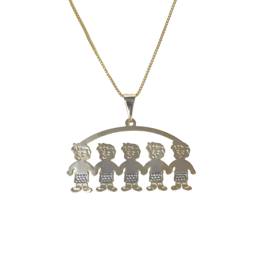 Gold Plated Kids Pendant Charm , Niño Charm Pendant | Wholesale Jewelry