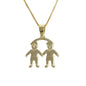 Gold Plated Kids Pendant Charm , Niño/Boys Charm Pendant | Wholesale Jewelry