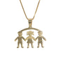Gold Plated Kids Pendant Charm , Niña/Niño Charm Pendant | Wholesale Jewelry