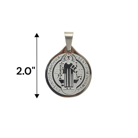 Stainless Steel San Benito | Saint benedict medal | Wholesale Jewelry