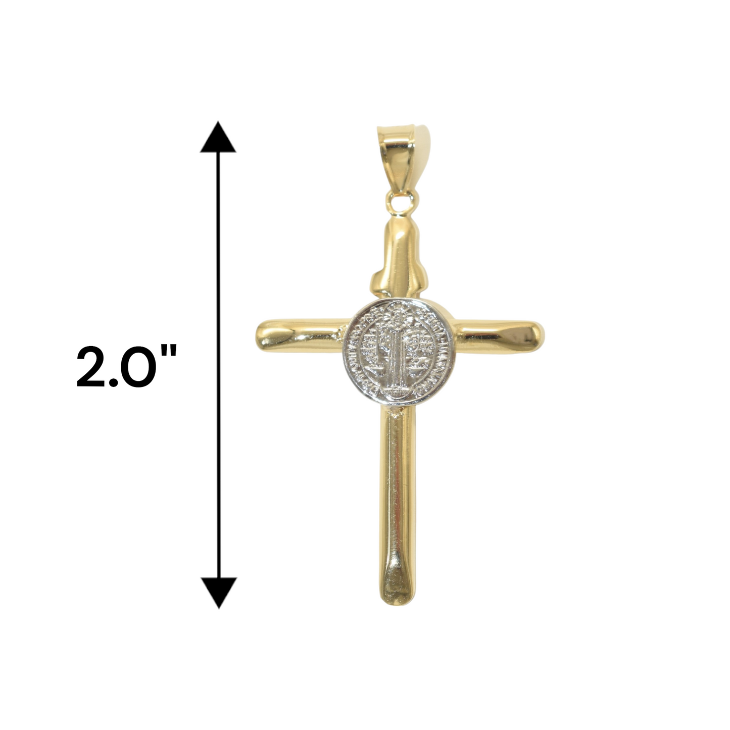 Gold Plated Cross Charm Pendant | Wholesale Jewelry