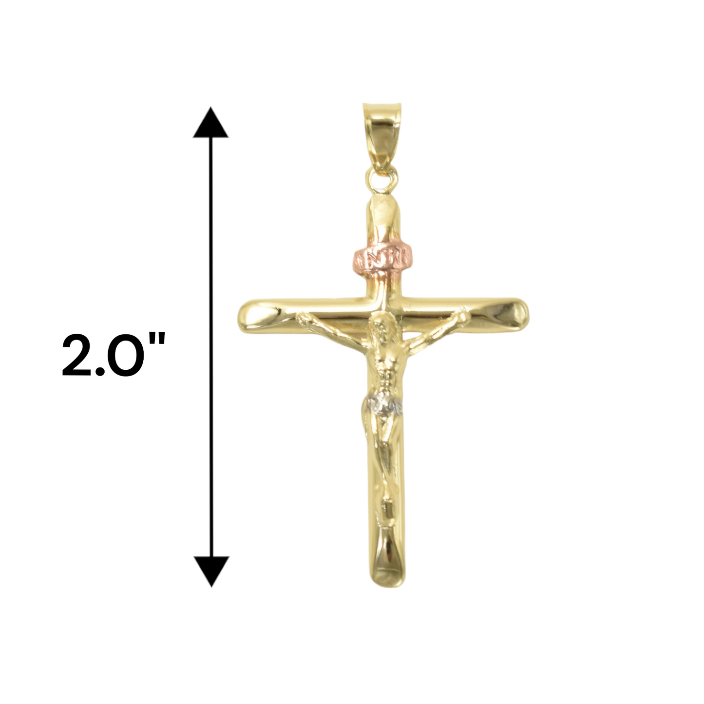 Gold Plated Cross Charm Pendant | Wholesale Jewelry