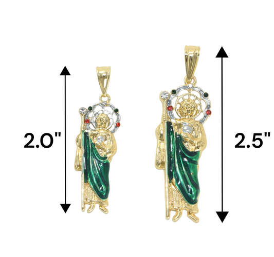 Gold Plated St Judas Pendant