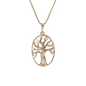 Gold Plated Tree of Life Pendant Charm with CZ | Wholesale Jewelry