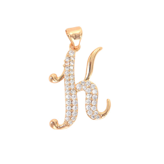 Gold Plated Letter/Initial Pendant K | Wholesale Jewelry