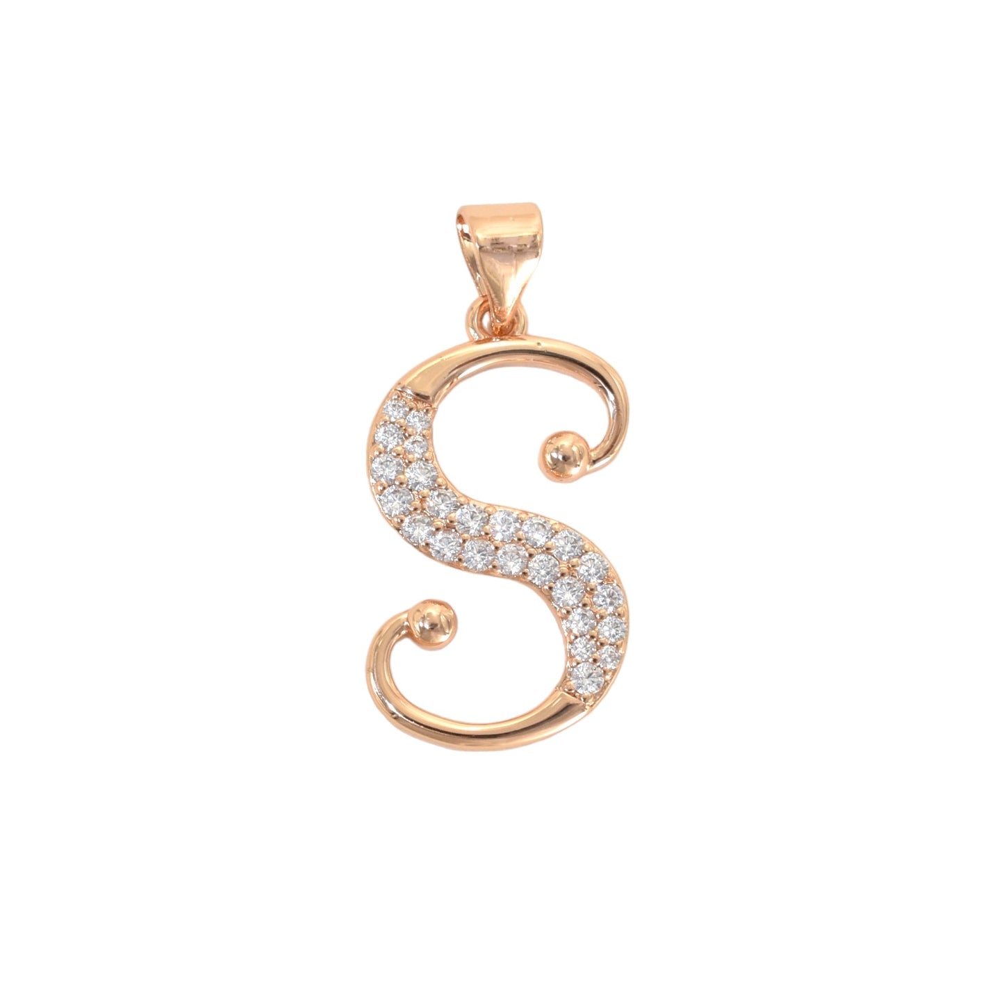 Gold Plated Letter/Initial Pendant S | Wholesale Jewelry