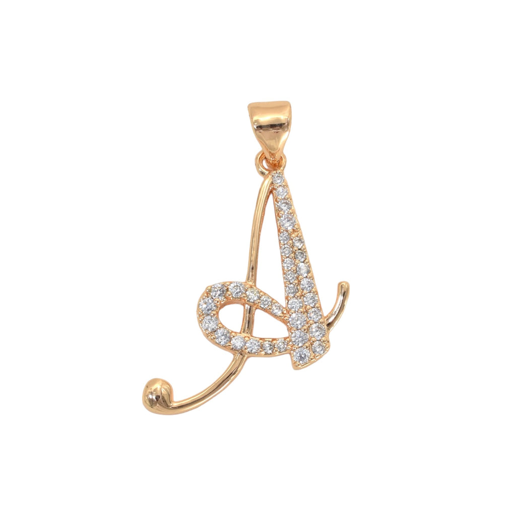 Gold Plated Letter/Initial Pendant A