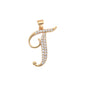 Gold Plated Letter/Initial Pendant T | Wholesale Jewelry
