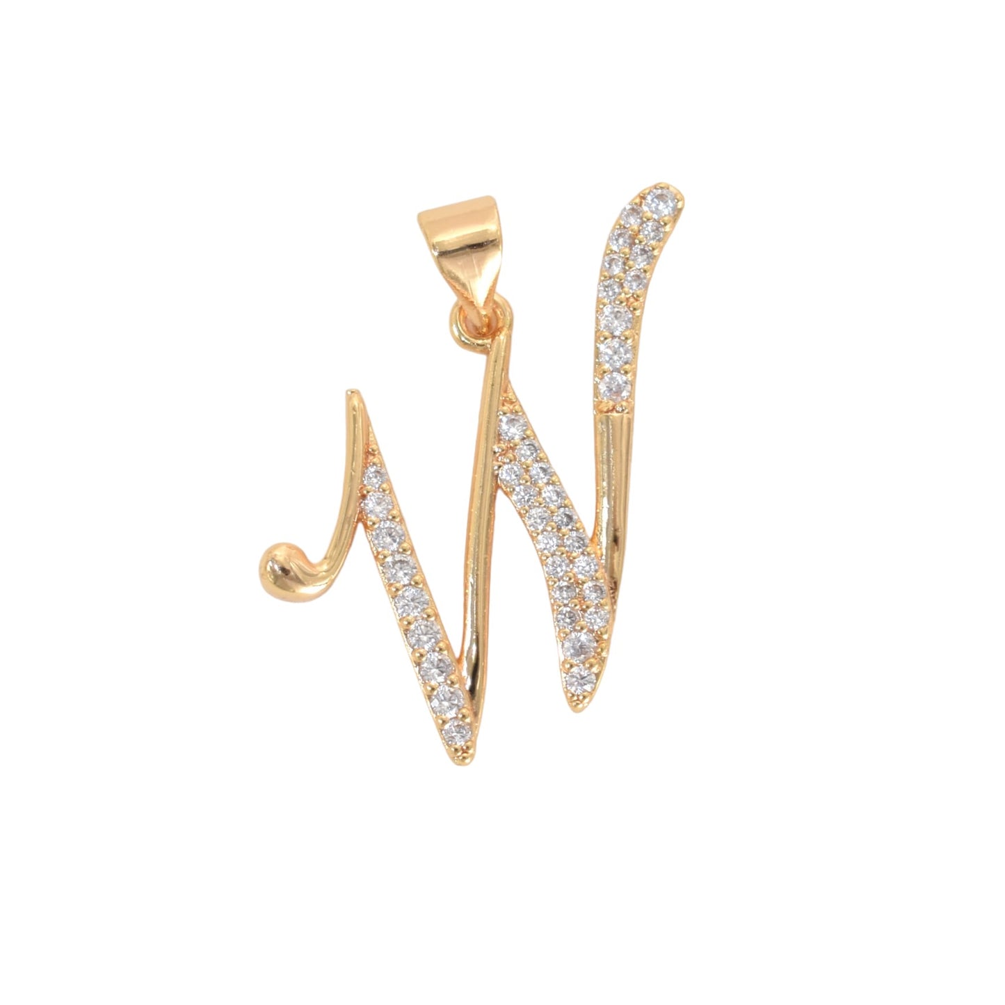 Gold Plated Letter/Initial Pendant W | Wholesale Jewelry