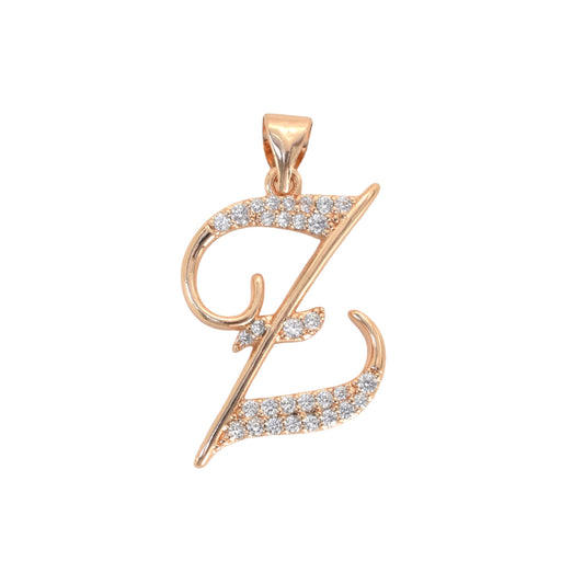 Gold Plated Letter/Initial Pendant Z | Wholesale Jewelry