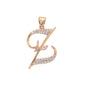 Gold Plated Letter/Initial Pendant Z | Wholesale Jewelry