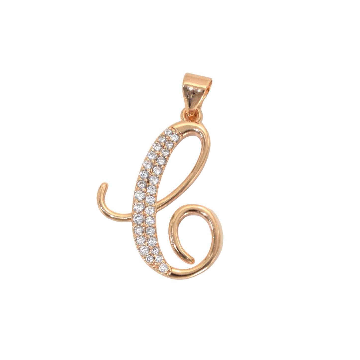 Gold Plated Letter/Initial Pendant C | Wholesale Jewelry