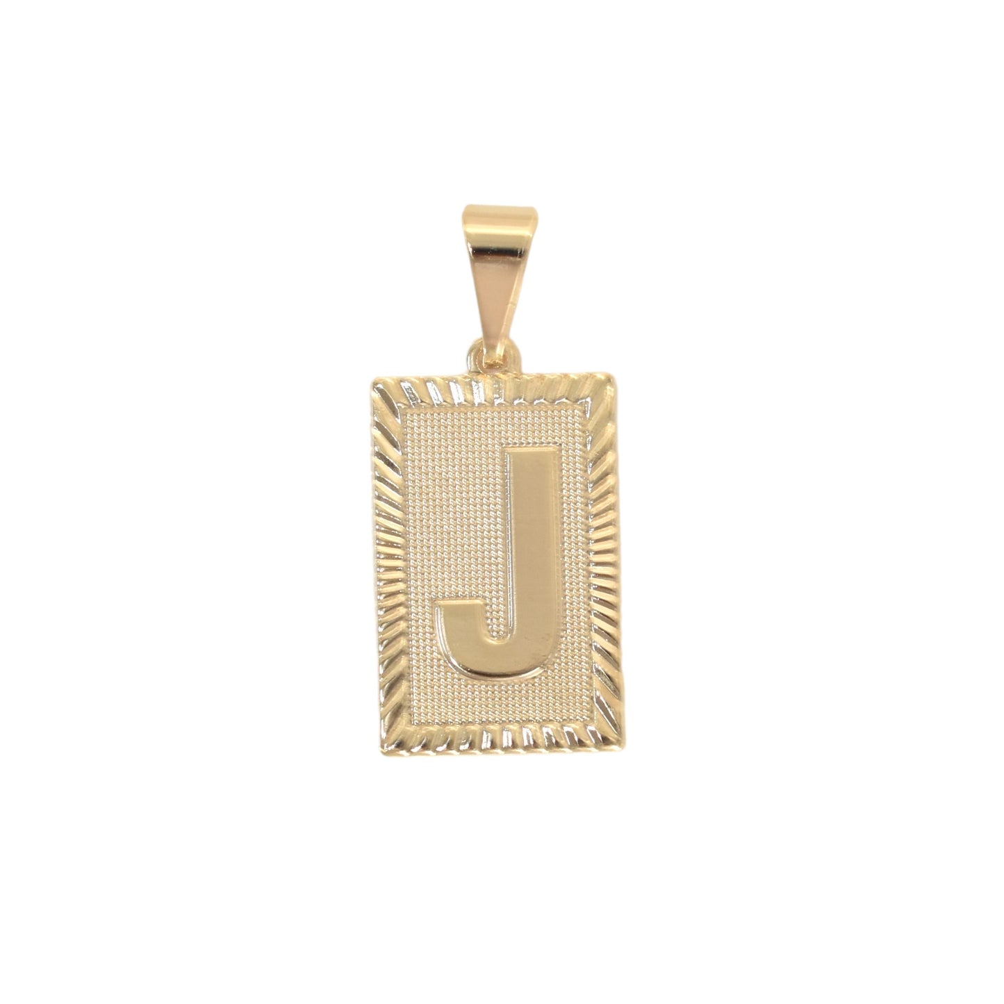 Gold Plated Letter/Initial Pendant J | Wholesale Jewelry