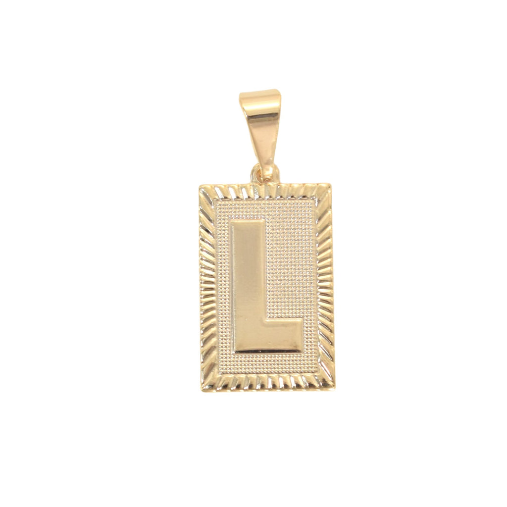 Gold Plated Letter/Initial Pendant L