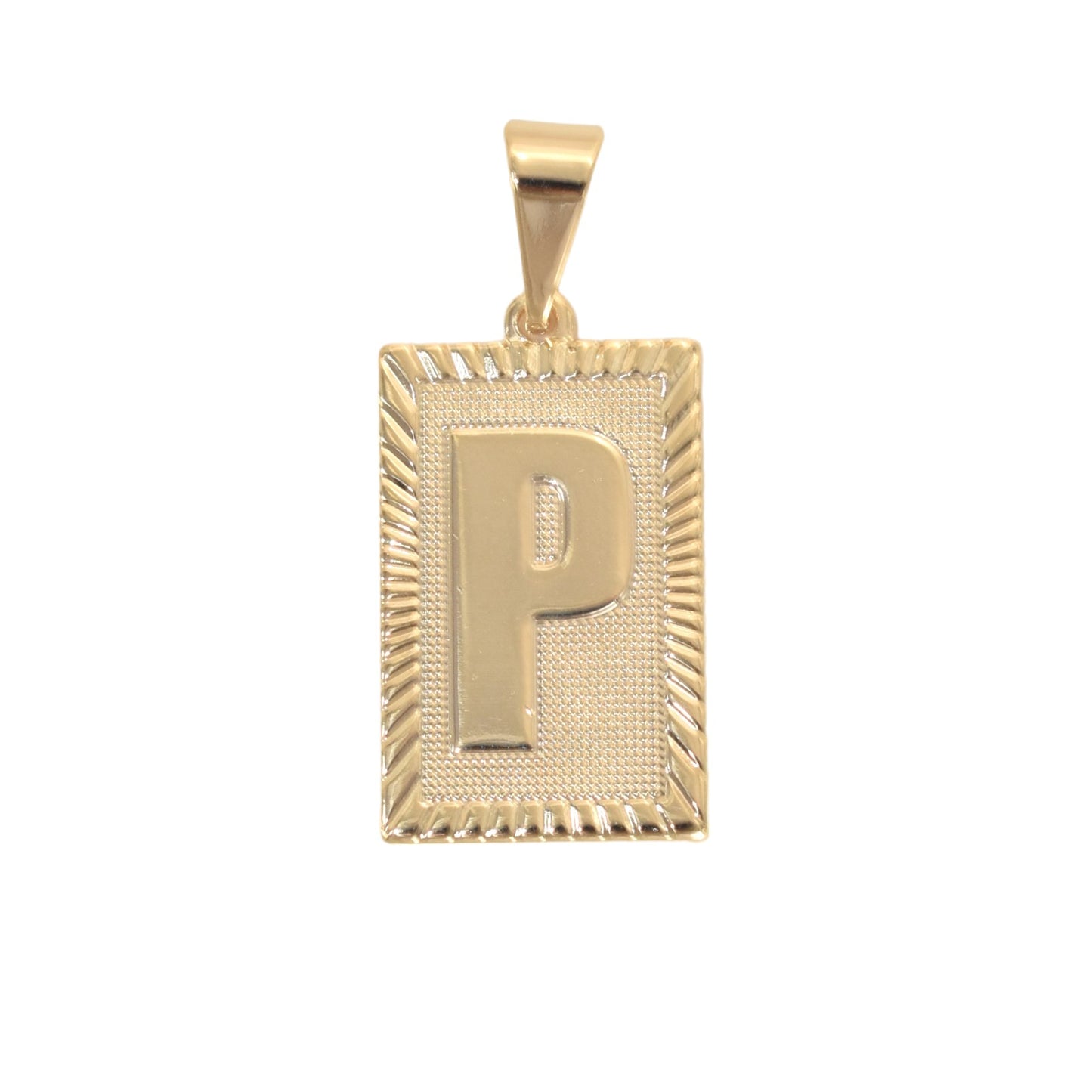 Gold Plated Letter/Initial Pendant P | Wholesale Jewelry