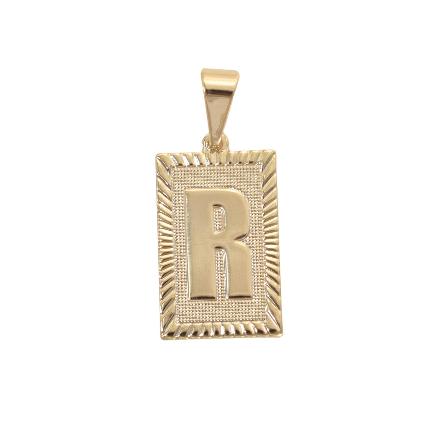 Gold Plated Letter/Initial Pendant R | Wholesale Jewelry