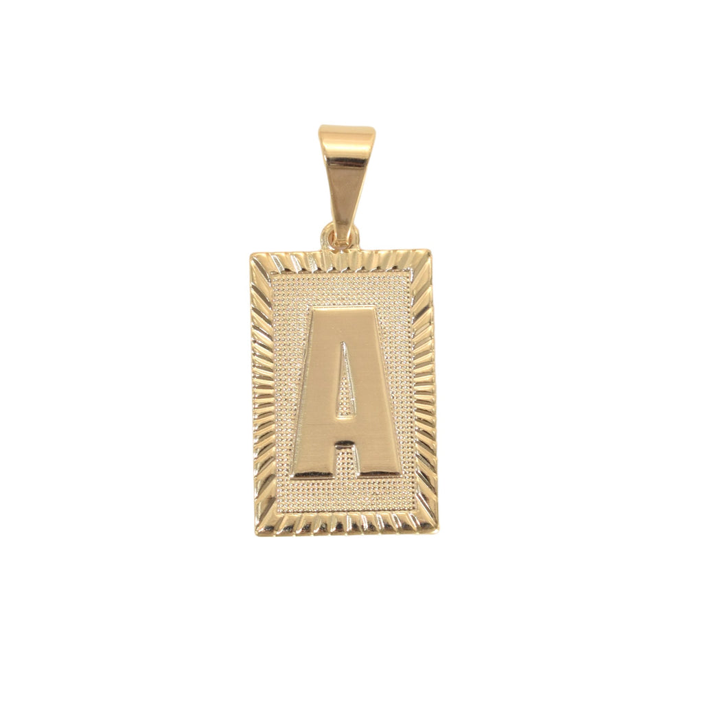 Gold Plated Letter/Initial Pendant A