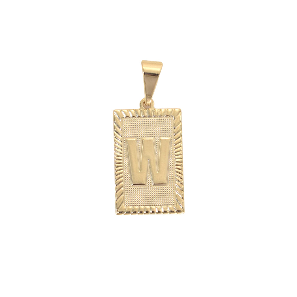 Gold Plated Letter/Initial Pendant W