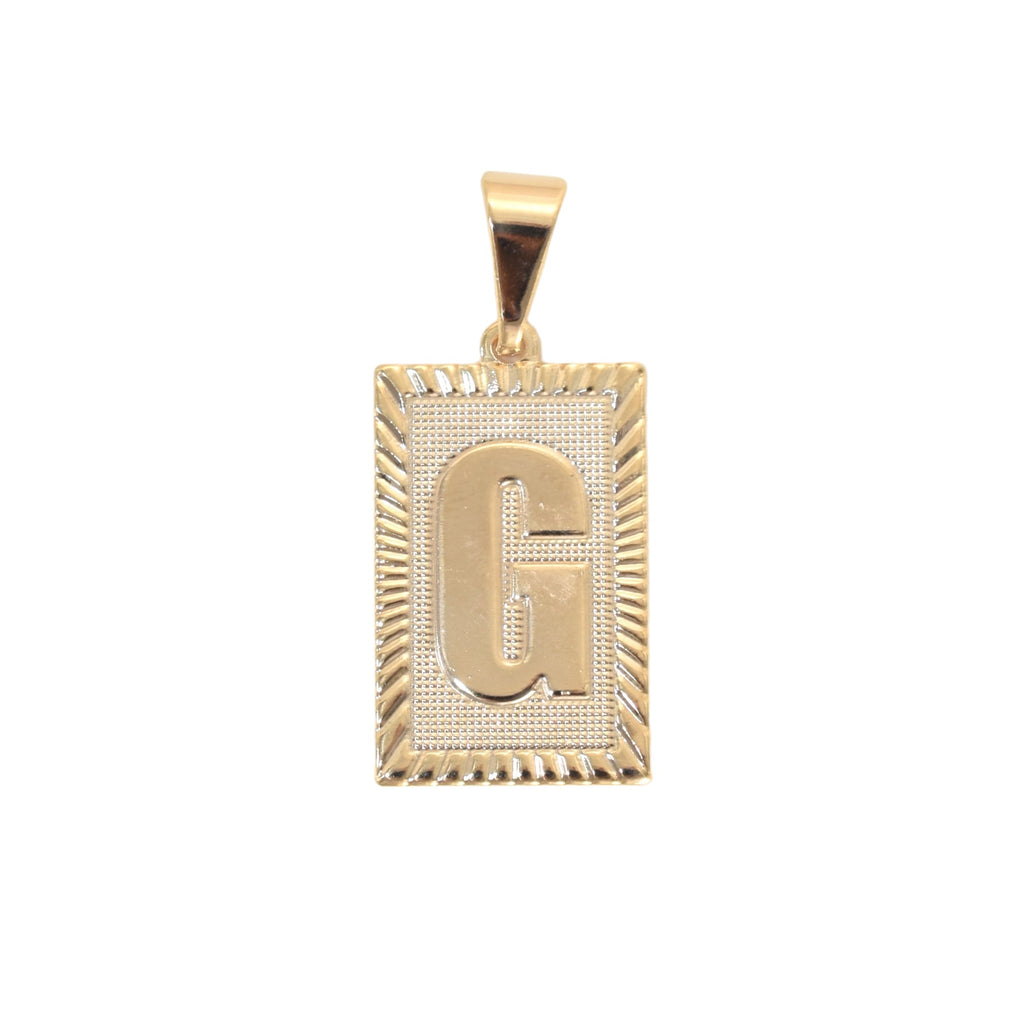 Gold Plated Letter/Initial Pendant G