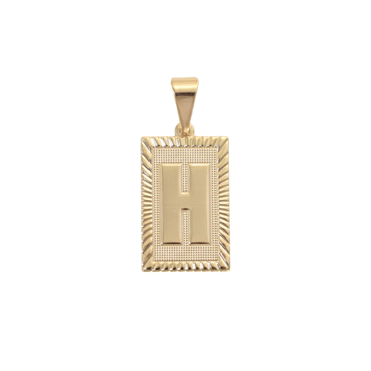 Gold Plated Letter/Initial Pendant H | Wholesale Jewelry