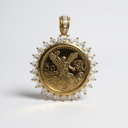 Gold Plated Pendant-Centanario - Amafhha Jewels