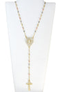 Gold Plated Tri Tone CZ Rosary| Wholesale Jewelry